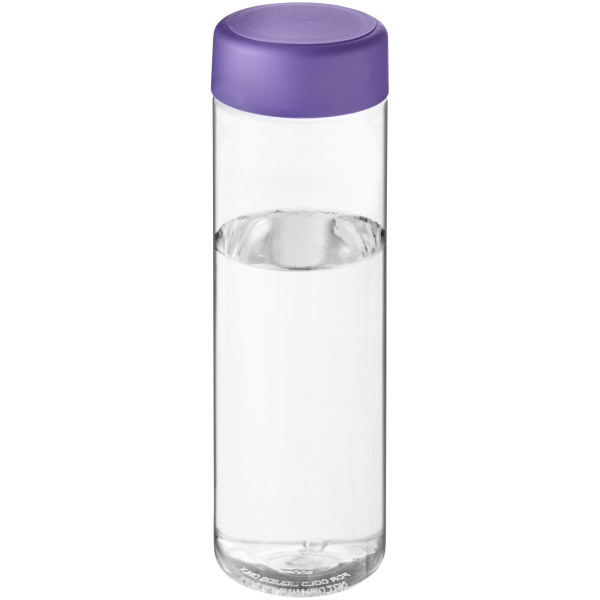 H2O Active® Vibe 850 ml screw cap water bottle - Transparent/Purple