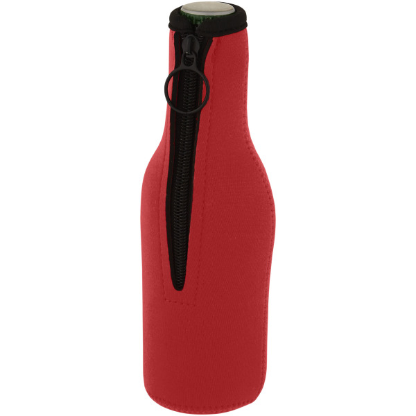 Fris flessenhouder van gerecycled neopreen - Rood