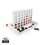 Connect four wooden game, white