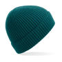 Engineered Knit Ribbed Beanie - Ocean Green - One Size