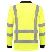 Poloshirt RWS Birdseye Lange Mouw 203005 Fluor Yellow S