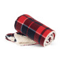 Plaid van sherpa Red / Navy checked One Size