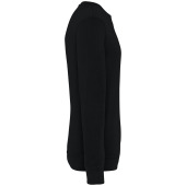 Ecologische uniseks sweater met ronde hals French Terry Washed black 4XL
