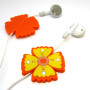 Bling-Bling Flower Soft PVC Earphoe Line Decorations