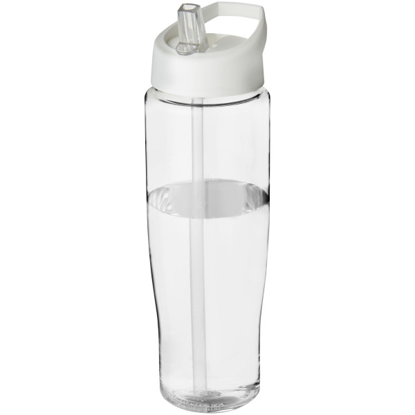 H2O Active® Tempo 700 ml spout lid sport bottle - Transparent/White