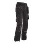 Jobman 2972 Women's trousers core hp zwart/zwart DA34