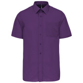 Ace - Heren overhemd korte mouwen Purple 3XL