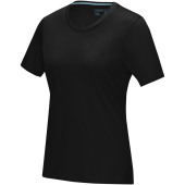 Azurite GOTS økologisk, kortærmet T-shirt til kvinder - Ensfarvet sort - XS
