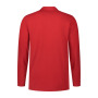L&S Polo Basic Cot/Elast LS for him red S
