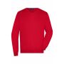 Men's V-Neck Pullover - red - S