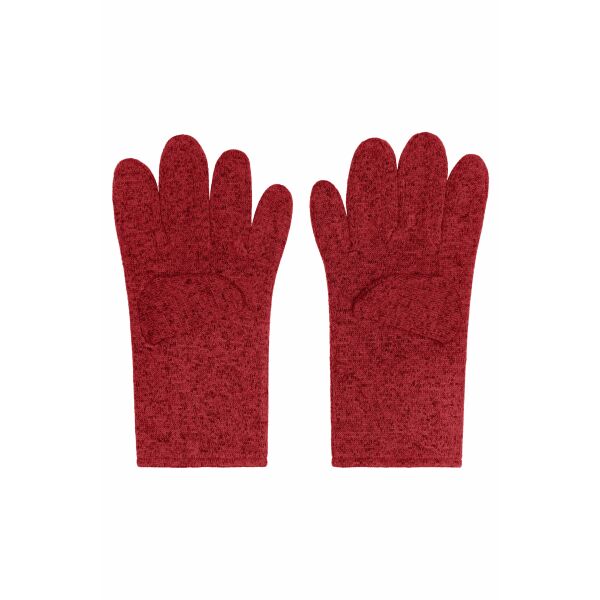 MB7402 Fleece-Gloves - red-melange - S/M