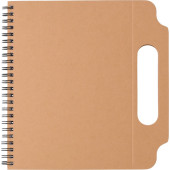 Kartonnen notitieboek bruin