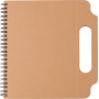 Cardboard notebook Gianluca brown