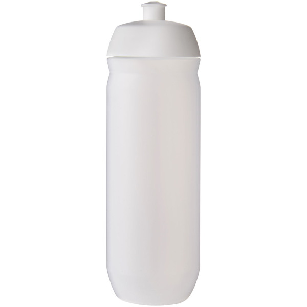 HydroFlex™ Clear 750 ml squeezy sport bottle - White/Frosted clear