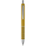 Bling balpen met aluminium grip - Geel