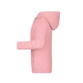 8026K Children's Zip Hoody roze-melange XXL