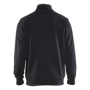 Sweatshirt bi-colour met halve rits Sweatshirt bi-colour met halve rits