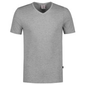 T-shirt V Hals Fitted 101005 Greymelange 3XL