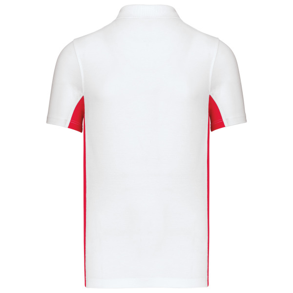 Flag - Tweekleurige Polo White / Red 3XL