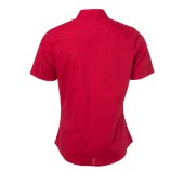 Ladies' Shirt Shortsleeve Poplin - red - XXL