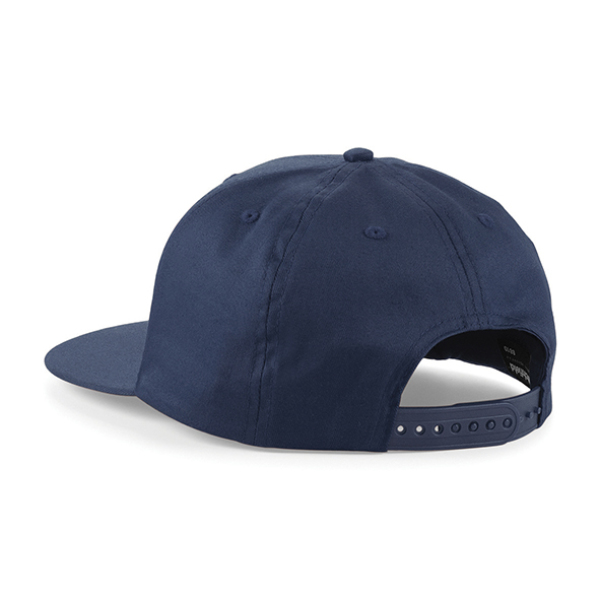 5 Panel Snapback Rapper Cap - French Navy - One Size