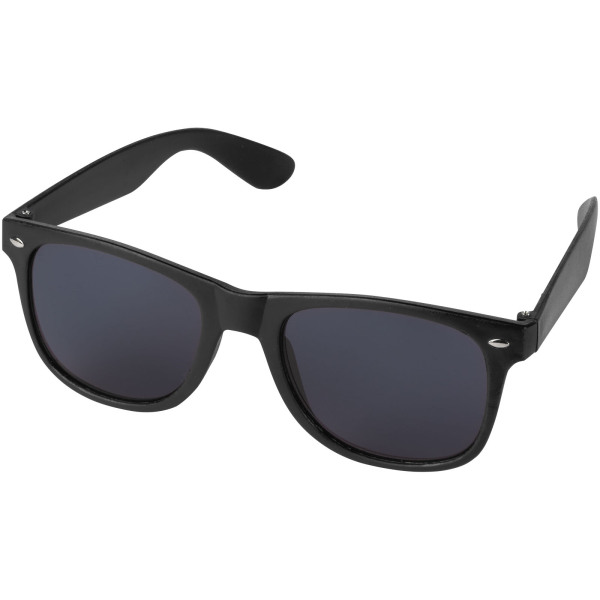 Sun Ray recycled plastic sunglasses - Solid black