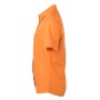 Ladies' Shirt Shortsleeve Poplin - orange - XS