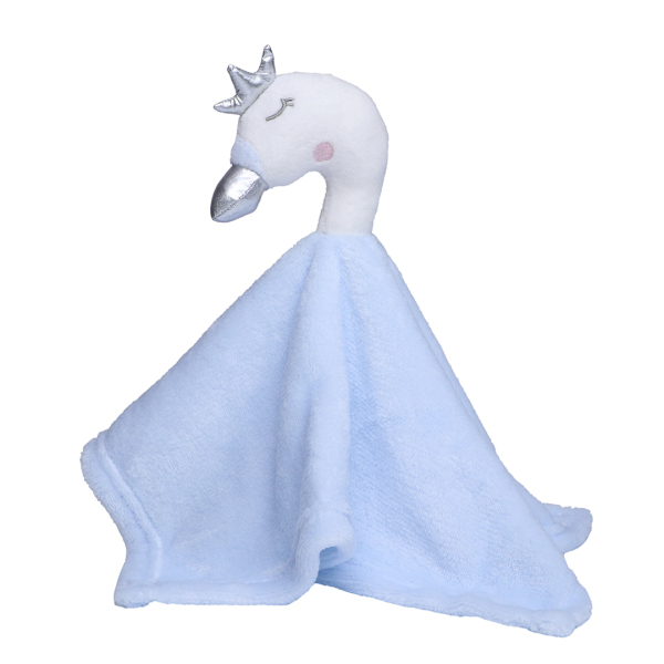 Cuddly blankets swan's head