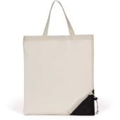 Opvouwbare shopper Natural / Black One Size