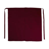 Berlin Long Bistro Apron with Vent and Pocket - Burgundy
