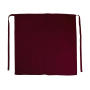 BERLIN Long Bistro Apron with Vent and Pocket - Burgundy - One Size