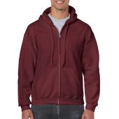 Gildan Sweater Hooded Full Zip HeavyBlend for him Maroon S