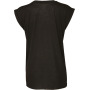 Ladies' flowy rolled-cuff T-shirt Black S
