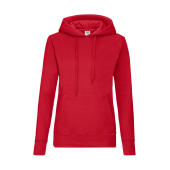 Ladies Classic Hooded Sweat - Red - XS
