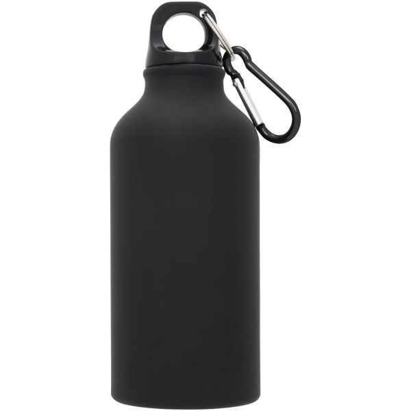 Oregon 400 ml matte water bottle with carabiner - Solid black