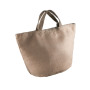 100% natuurlijke modieuze Jute tas Natural / Capuccino One Size