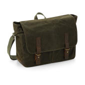 Heritage Waxed Canvas Messenger - Olive Green - One Size