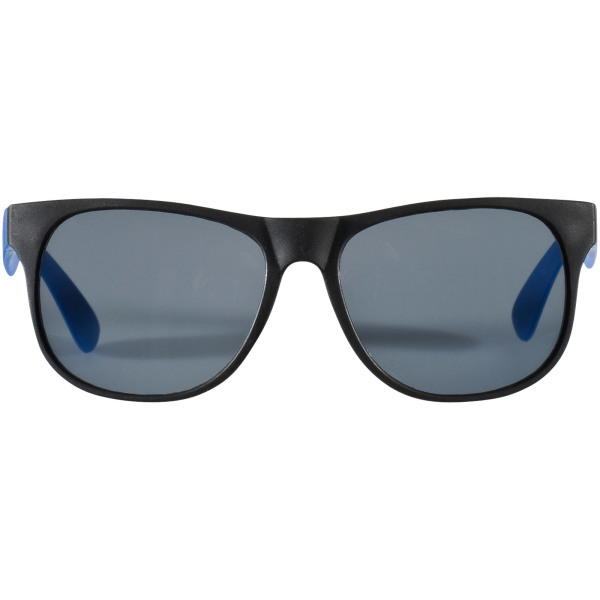 Retro tweekleurige zonnebril - Blauw/Zwart