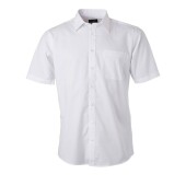 Men's Shirt Shortsleeve Poplin - white - 3XL