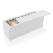 Deluxe houtblok stapelspel, wit
