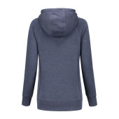 L&S Heavy Sweater Hooded Raglan for her navy heather M