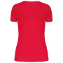 Dames sport-t-shirt V-hals Red XXL