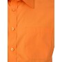 Men's Shirt Shortsleeve Poplin - orange - S