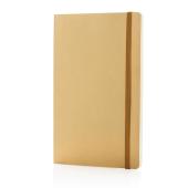 Deluxe metallic softcover notitieboek, goudkleurig Deluxe metallic softcover notitieboek, goudkleurig