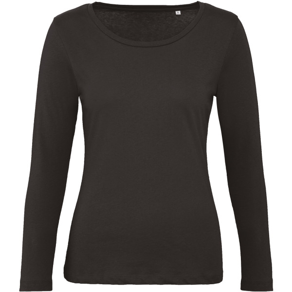 Ladies' organic Inspire long-sleeve T-shirt Black XS