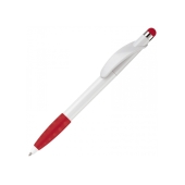 Balpen Cosmo stylus hardcolour - Wit / Rood