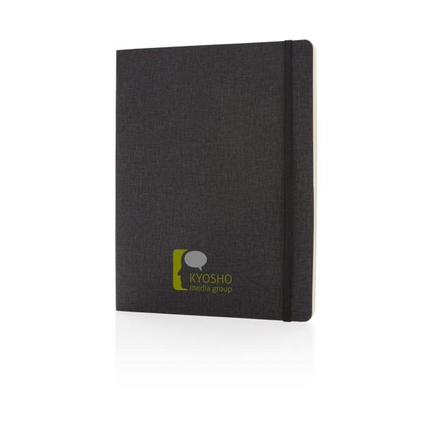 Deluxe B5 notitieboek soft cover XL, zwart