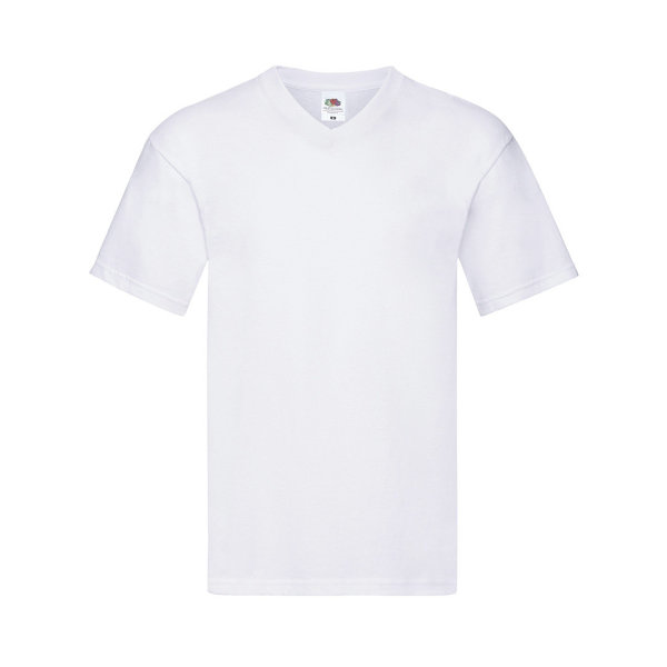 Wit T-Shirt Volwassene Iconic V-Neck