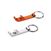 11026. metalen sleutelhanger met flessenopener