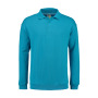 L&S Polosweater for him turquoise L